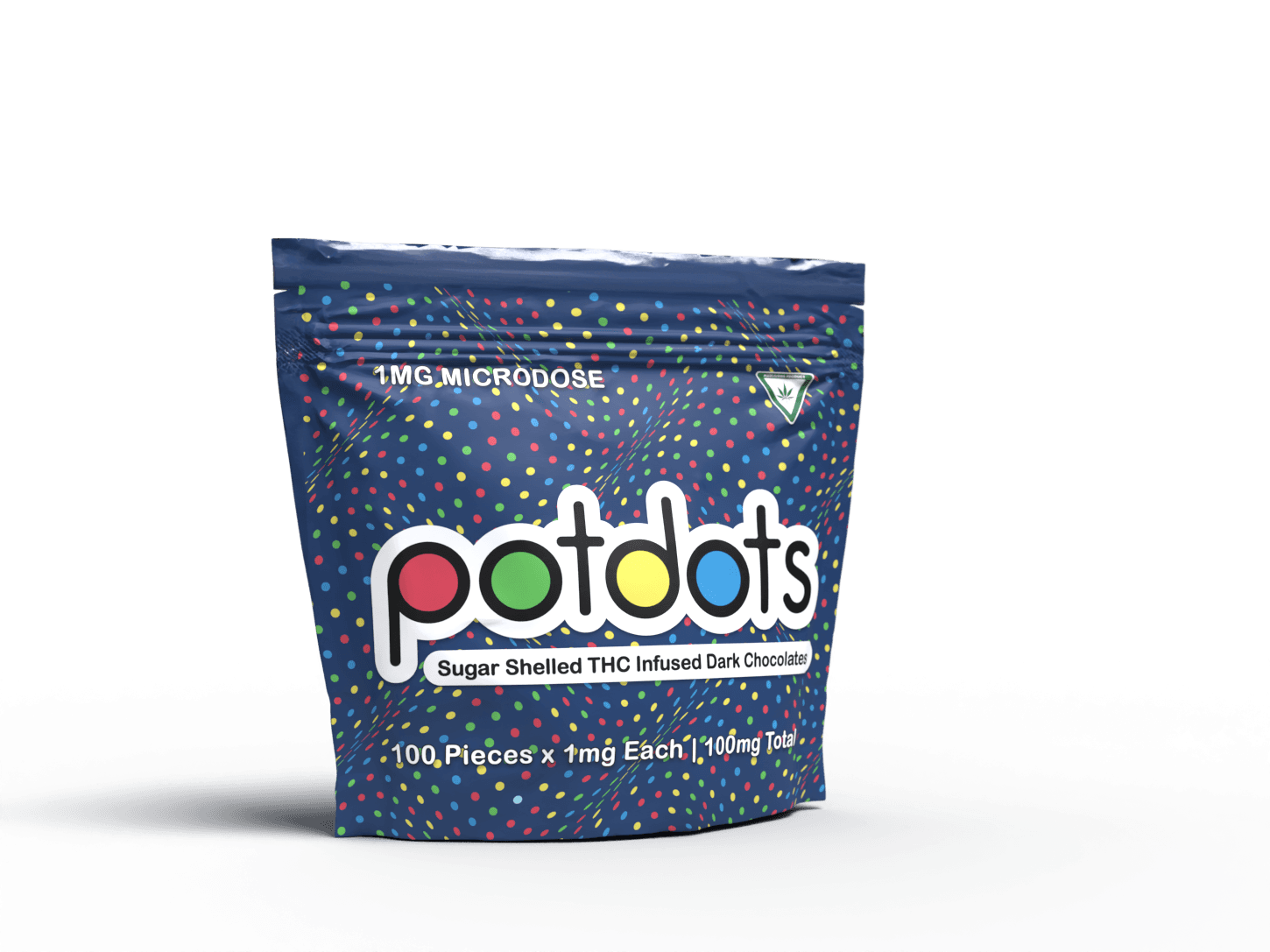 Potdots | Dark Chocolate | 1MG/PIECE | 100MG Thc Total