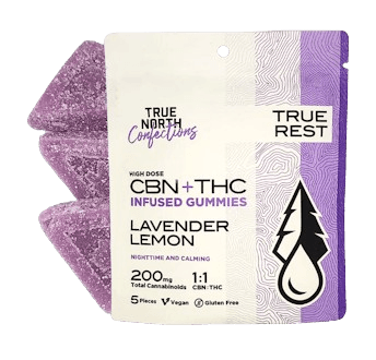 Lavender Lemon | 1:1 Thc:cbn Gummies | 100MG Thc Total