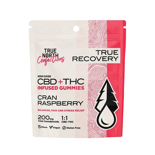 Cran Raspberry | 1:1 THC:CBD Gummies | 100 Mg Thc Total