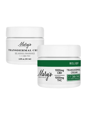 Transdermal Cream - Relief | 1000MG CBD : 1000MG Thc