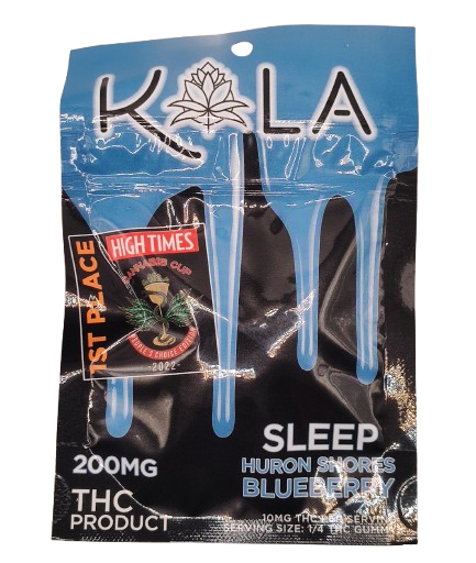 Huron Shores Blueberry - Sleep - 5 Pieces - 40mg THC : 20mg CBN - Gummies - Kola Farms - Indica