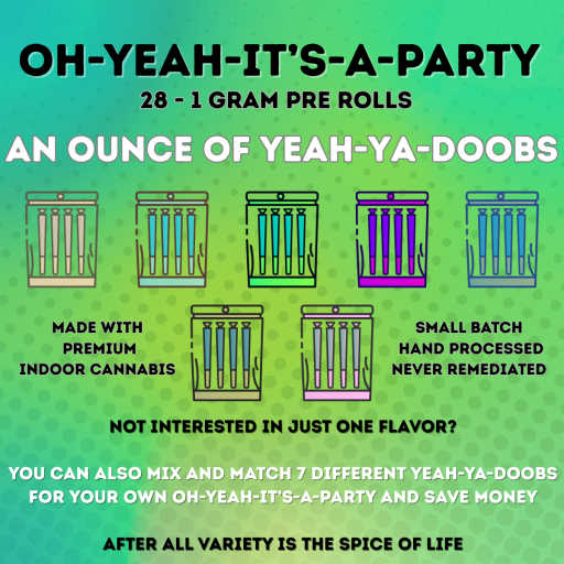 Super Runtz - Oh Yeah - It's A Party - 25.205% - 28 - 1g Pre Rolls - PHIX - Hybrid