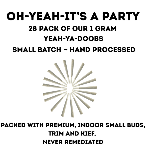 Sudz - Oh Yeah - It's A Party - 28.103% - 28 - 1g Pre Rolls - PHIX - Hybrid
