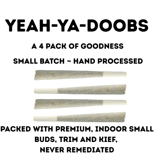 Golden Pineapple - Yeah Ya Doobs - 24.649% - 4 - 1g Pre Rolls - PHIX - Sativa