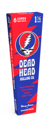 21pk Grateful Dead Pre-Rolled Cones, 1 1/4, 6ct