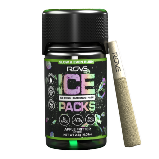 Apple Fritter - 46.7% - 5 - 0.5g Triple Infused Pre Rolls - ROVE - Hybrid