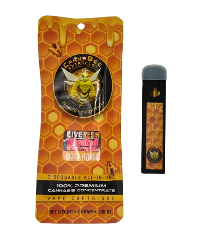 Frosted Strawberry Cake - 1g - Live Resin - Disposable - CANNABEE EXTRACTS - Indica