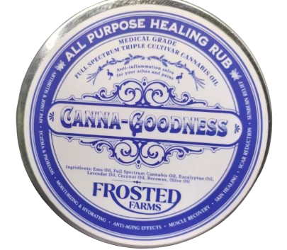 Canna-Goodness Rub - 3 Oz - FROSTED FARMS - 3 Oz - Distillate - Hybrid