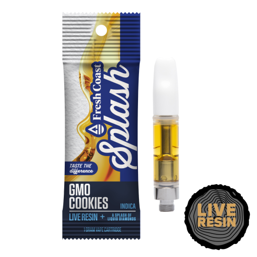 GMO Cookies - 1g - Live Resin with Diamonds - Cartridge - FRESH COAST - Indica