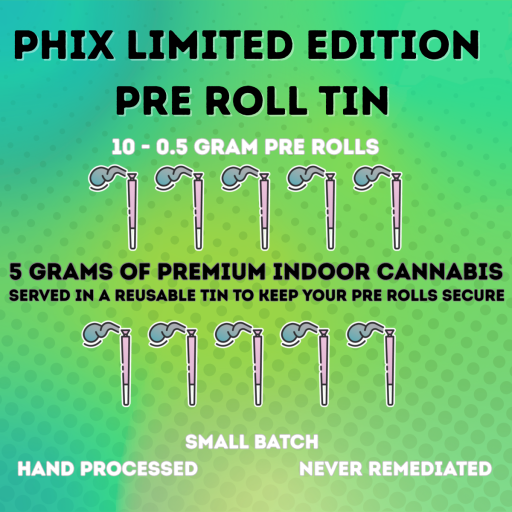 Super Runtz - 5g Tin - 25.205% - 10 - 0.5g Pre Rolls - PHIX - Hybrid