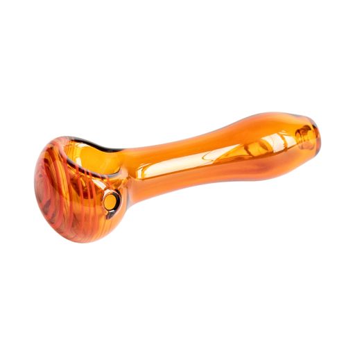 Econo Swirl Glass Pipe - Amber
