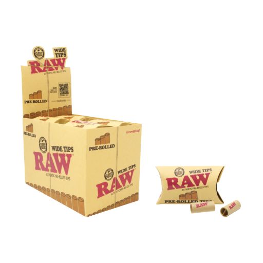 RAW Tips - Pre Rolled Wide - 21 Tips