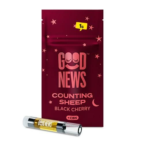 Counting Sheep + CBN - Black Cherry - 1g - Cartridge - GOOD NEWS - Indica