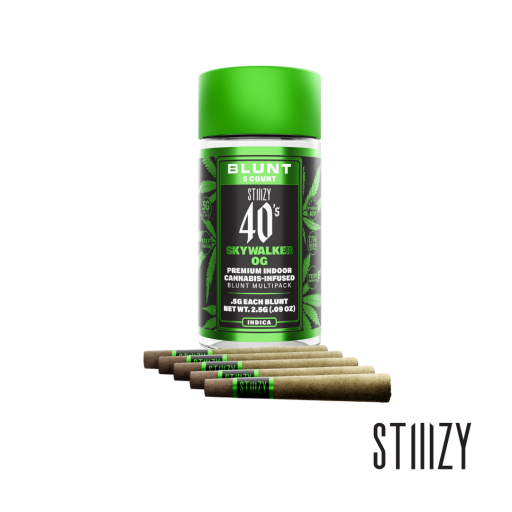 Skywalker OG - 2.5g Pack - 42.52% - 5 - 0.5g Infused Pre Rolls - STIIIZY - Indica