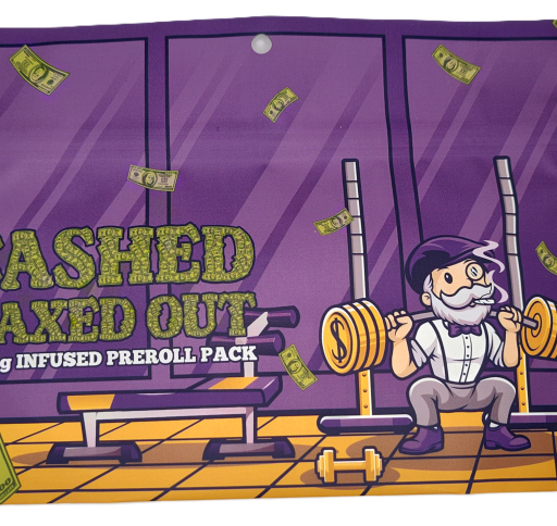 Rainbow Rozay - Cashed Maxed Out - 41.59% - 15 - 1g Live Resin Infused Pre Rolls - CASHED - Sativa