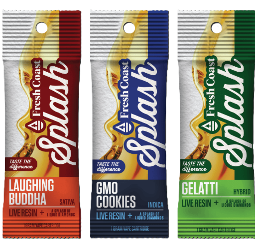 Fresh Coast Splash - 1g - 510 Live Resin + Liquid Diamonds Cartridge - 1g - Cartridge - FRESH COAST - N/A