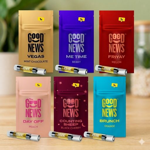 Good News - 1g - 510 Distillate Cartridge - 1g - Cartridge - GOOD NEWS - .