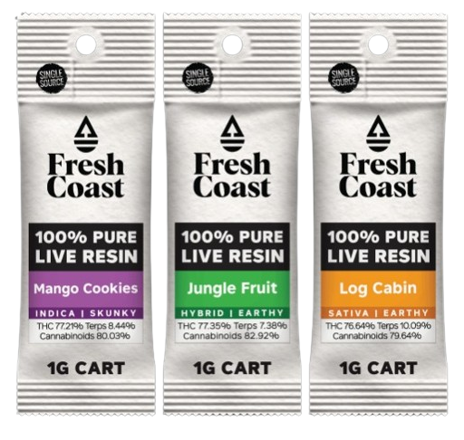 Fresh Coast - 1g - 510 Live Resin Cartridge - 1g - Cartridge - FRESH COAST - .