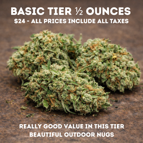 Bulk Flower - 1/2 - Base Tier - Bud - N/A