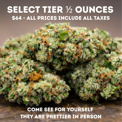Bulk Flower - 1/2 - Select Tier - Bud - N/A