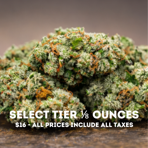 Bulk Flower - 1/8 - Select Tier - Bud - N/A