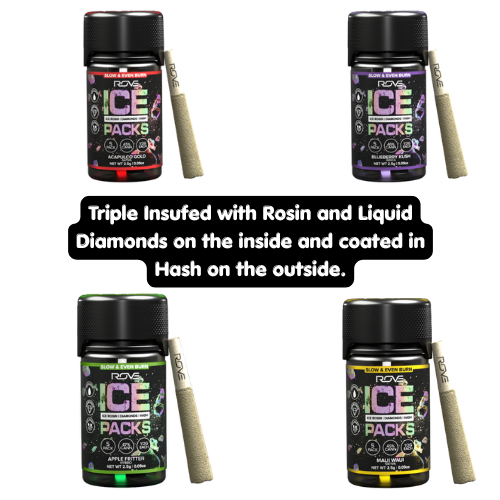 Rove Ice Packs - 5 - 0.5g Triple Infused Pre Rolls - ROVE