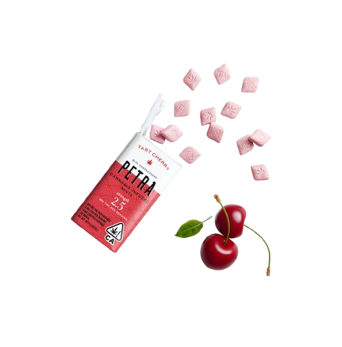 Tart Cherry - 40 Pieces - 2.5mg THC - Mints - Petra - Hybrid