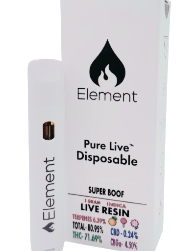 Super Boof - 1g - Live Resin Disposable - Disposable - ELEMENT - Hybrid