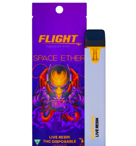Space Ether - 1g - Live Resin Disposable - Disposable - FLIGHT - Indica