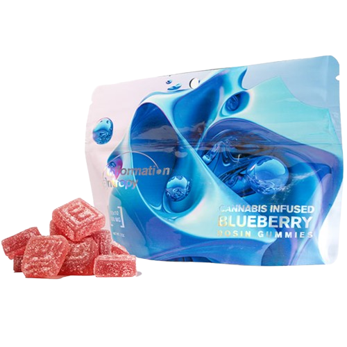 Blueberry - 10 Pieces - 20mg THC - Rosin Gummies - INFORMATION ENTROPY - Hybrid