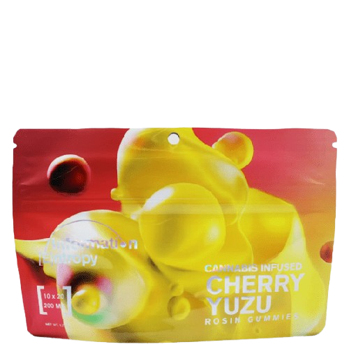 Cherry Yuzu - 10 Pieces - 20mg THC - Rosin Gummies - Information Entropy - Hybrid