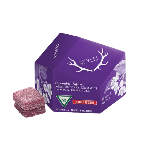 Marionberry - 10 Pieces - 20mg THC - Gummies - WYLD - Indica